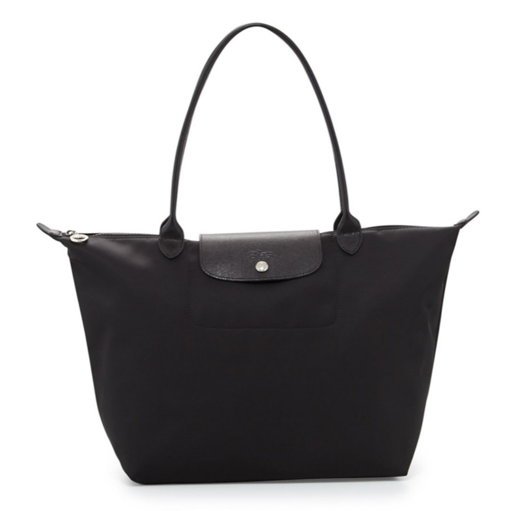 Le Pliage Neo Large Nylon Shoulder Tote Bag, Black